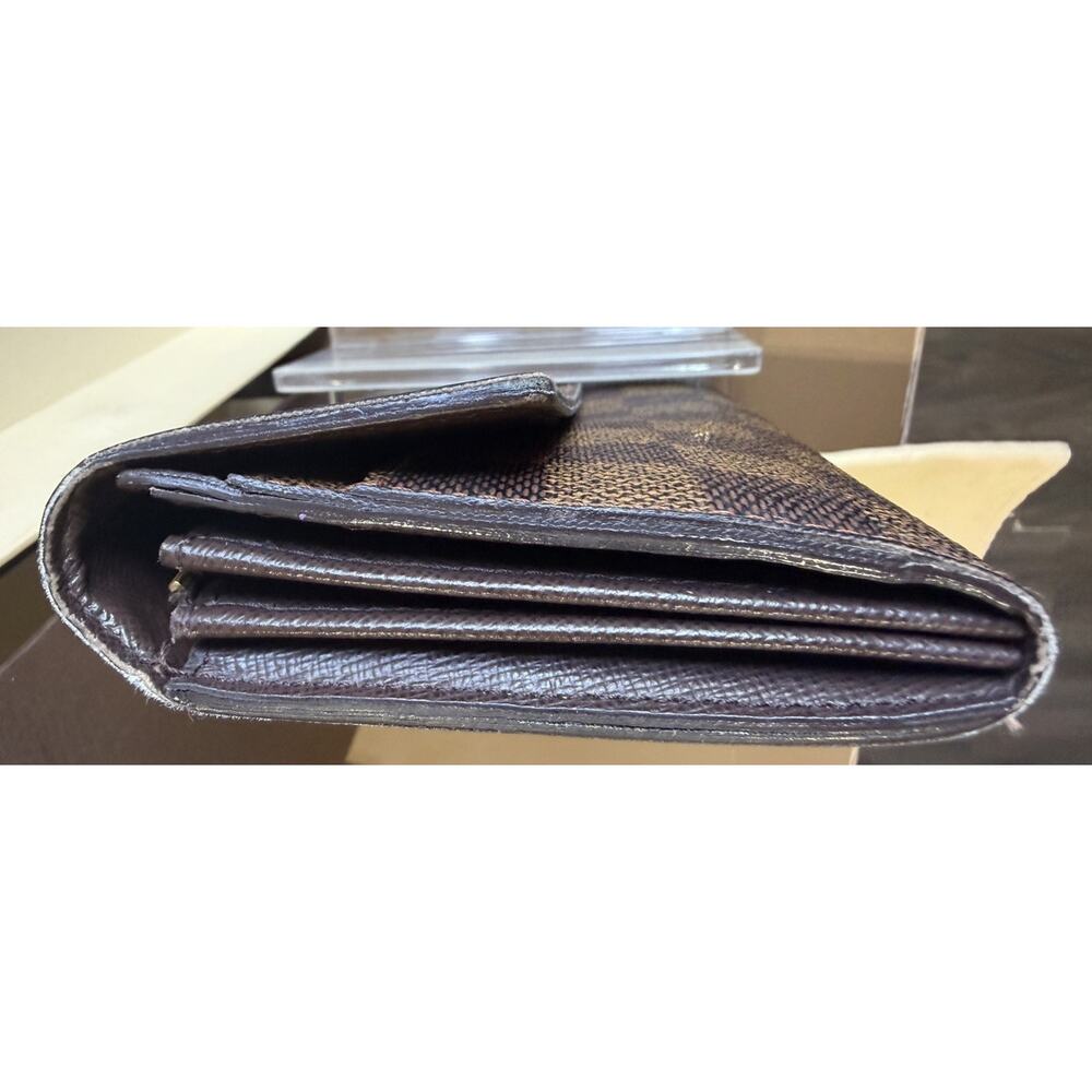 Authentic Louis Vuitton Damier Sarah Wallet Long Wallet w/ Box Dust Bag & COA - Picture 7 of 10